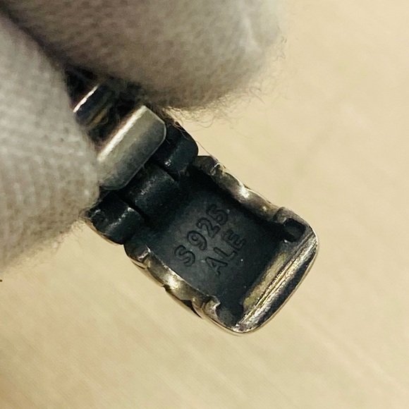 EUC Pandora 790163 Sterling Silver Grooved Clip - RETIRED - Picture 9 of 10